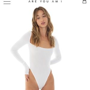 areyouami anke bodysuit - white size S